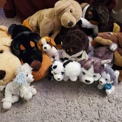 Dog plush family