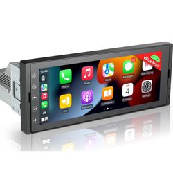 Brand New In Box Unopened   6.9 Inch Single Din Touchscreen Car Stereo with Wireless CarPlay & Wireless Android Auto, Android 10 Single Din Radio Mult