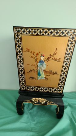 Antique Decorative Oriental Planter On Pedestal