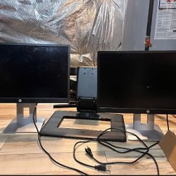HP 24” Monitor Pair (set)