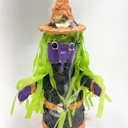 Vintage Halloween Witch Piñata 