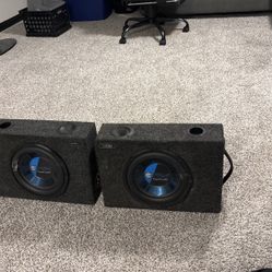 Two 10 Inch Subwoofers In Ported Box