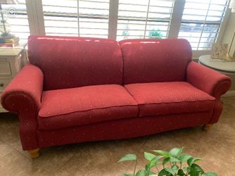 Red Custom Lazyboy Sofa