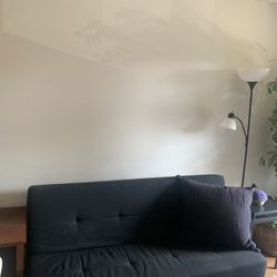 Folding IKEA Sofa Bed W/ Decorating Pillow 