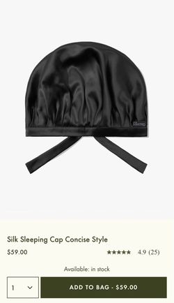 Lilysilk Silk Sleeping Cap. NEW