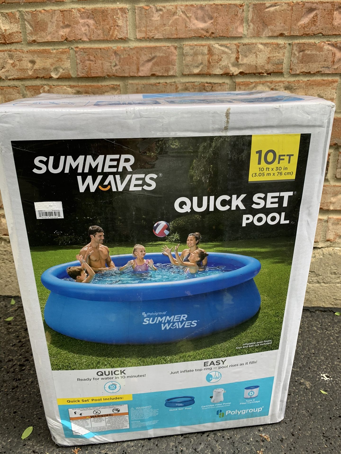 Summer Waves Quick Set Pool 10ft X 30in