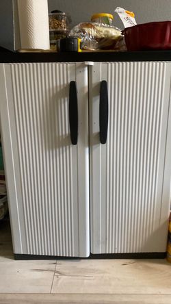 "Keter plastic cabinet