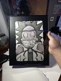 framed “RICK” drawing