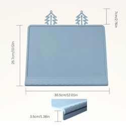 Silicone Baby Food Placemat for Babies & Toddlers with Teething and Table Edge Bumper | BPA Free, Non-Slip & Waterproof, Dishwasher Safe, Heat Resista
