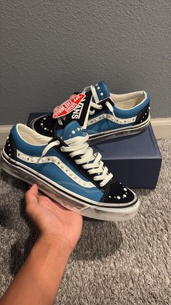 Navy blue Pearlized vans size 10 men