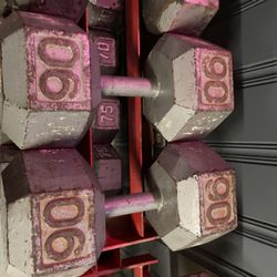 90 Lb Dumbbells