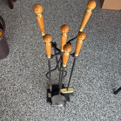 Vintage Fireplace Poker Set