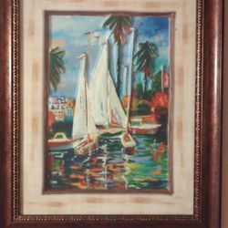 Sailboat Framed 3D Portrait