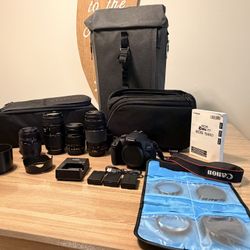 Canon Rebel T7 DSLR bundle