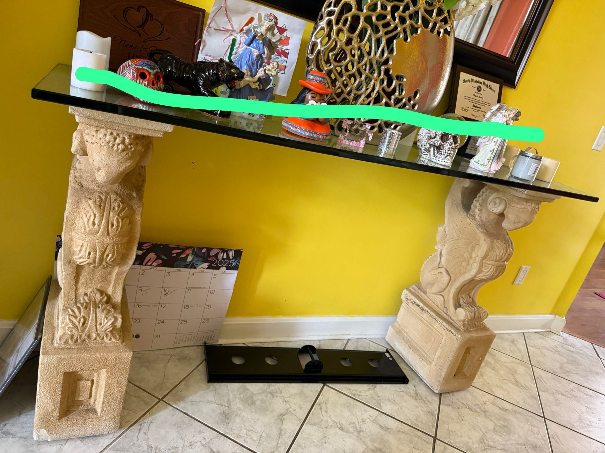 Hall Glass Table