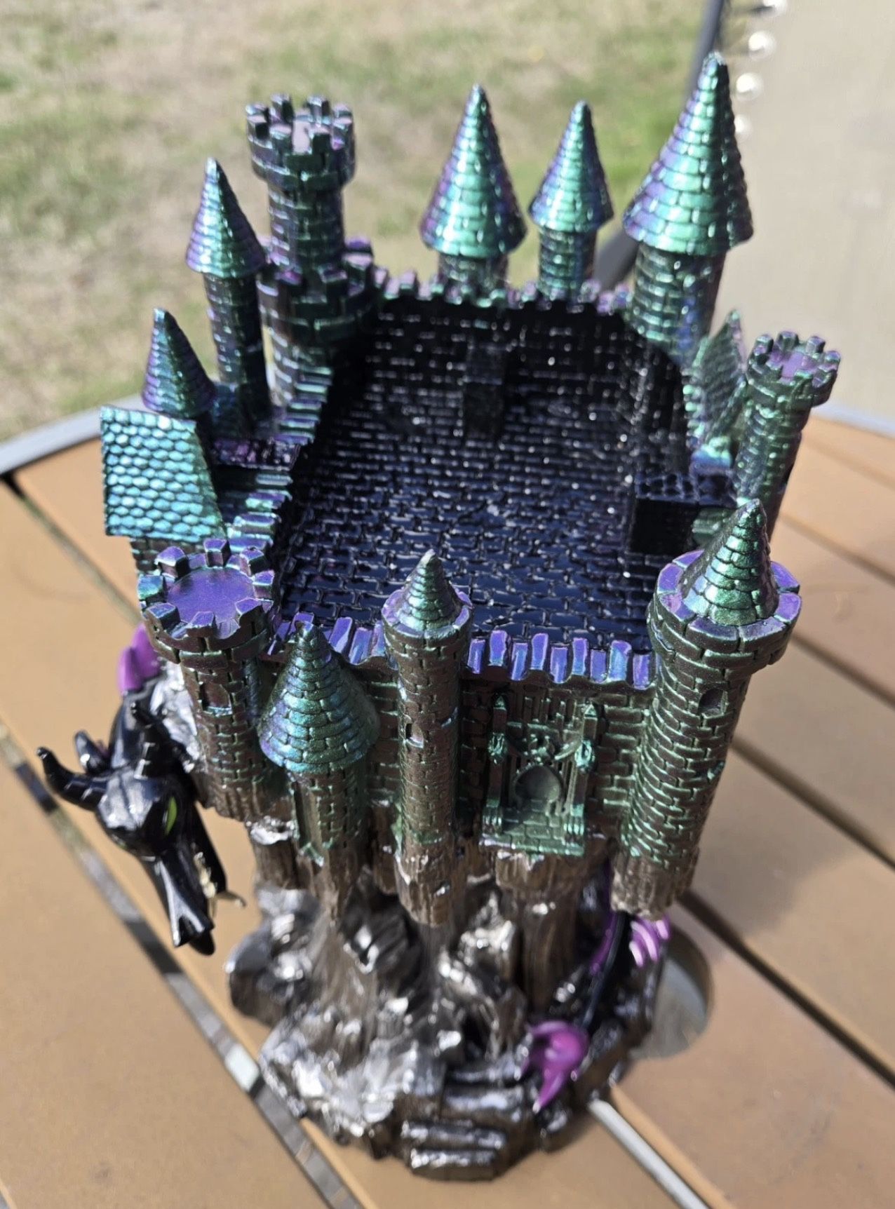 Bath & Body Works Maleficent Dragon Castle Disney Villains 3-Wick Candle Holder