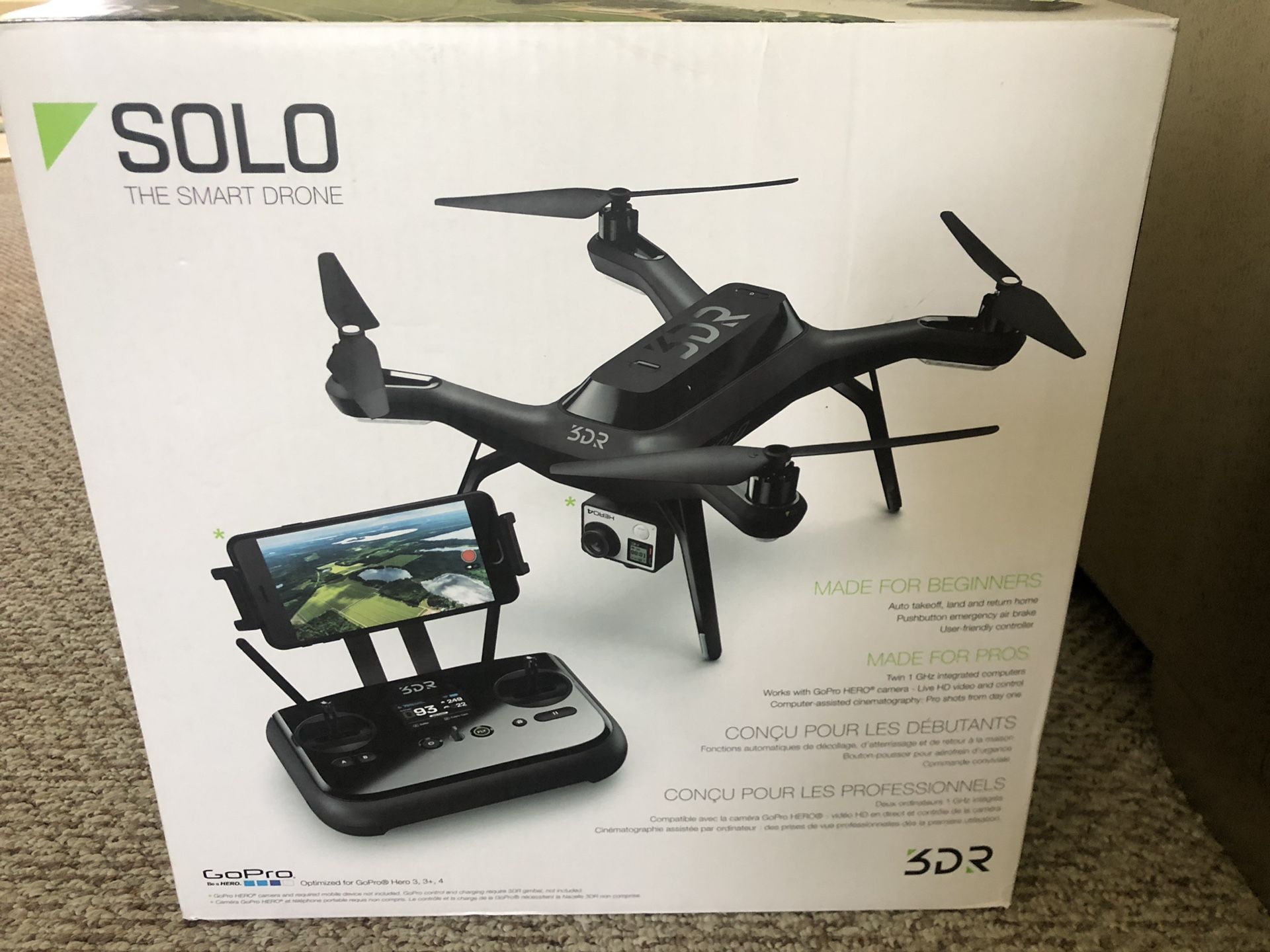 Solo smart drone (camera not included)