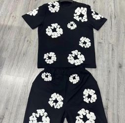Denim tears short set