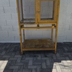 Handmade Wood Rabbit Crate/Cage