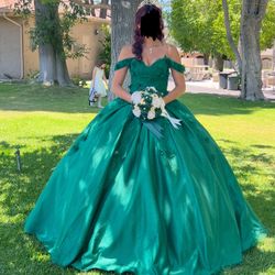 Emerald Green Quinceanera Dress