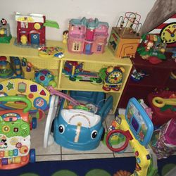 Children Splay Nursery Toys And Cubby Board