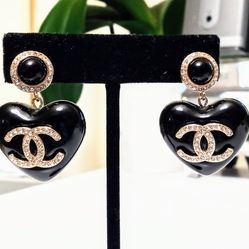 Chanel CC Logo Large Earrings