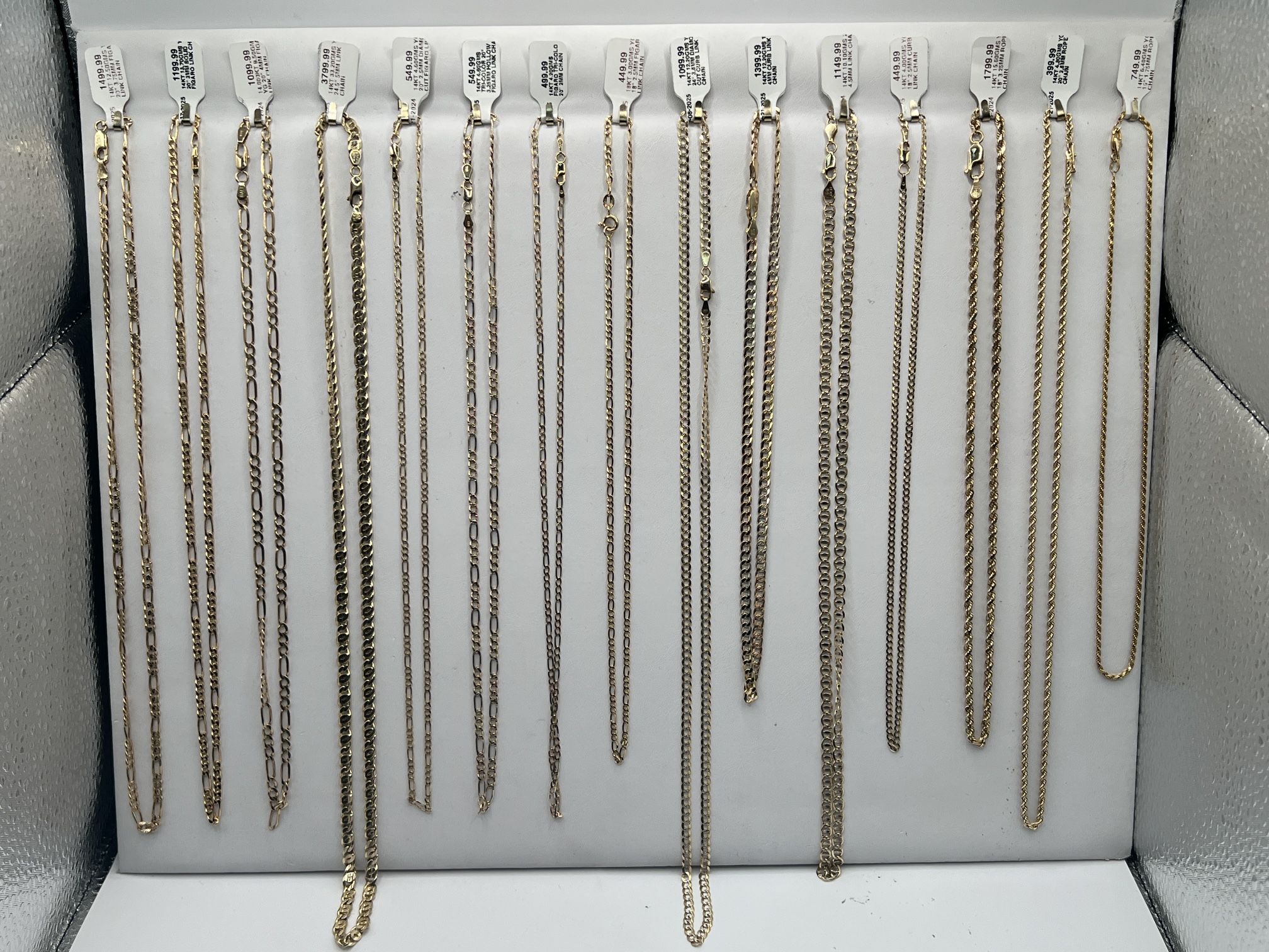 Assorted 10k, 14k, 18k Gold Chains