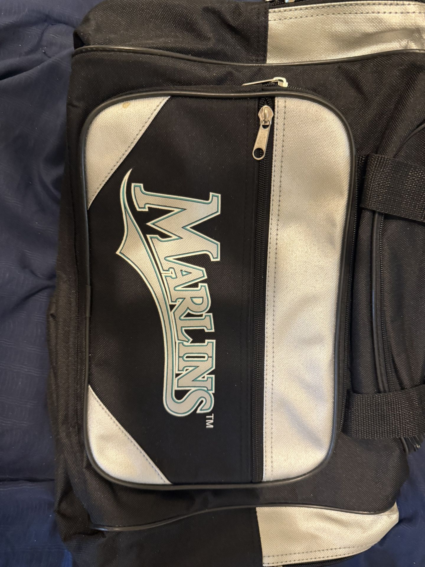 Florida Marlins Old Logo MetroPCS Duffle Gym Bag Orange Black