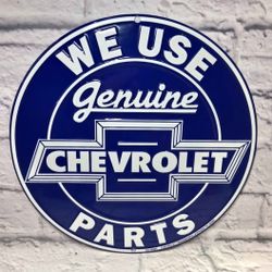 CHEVROLET TIN SIGN 