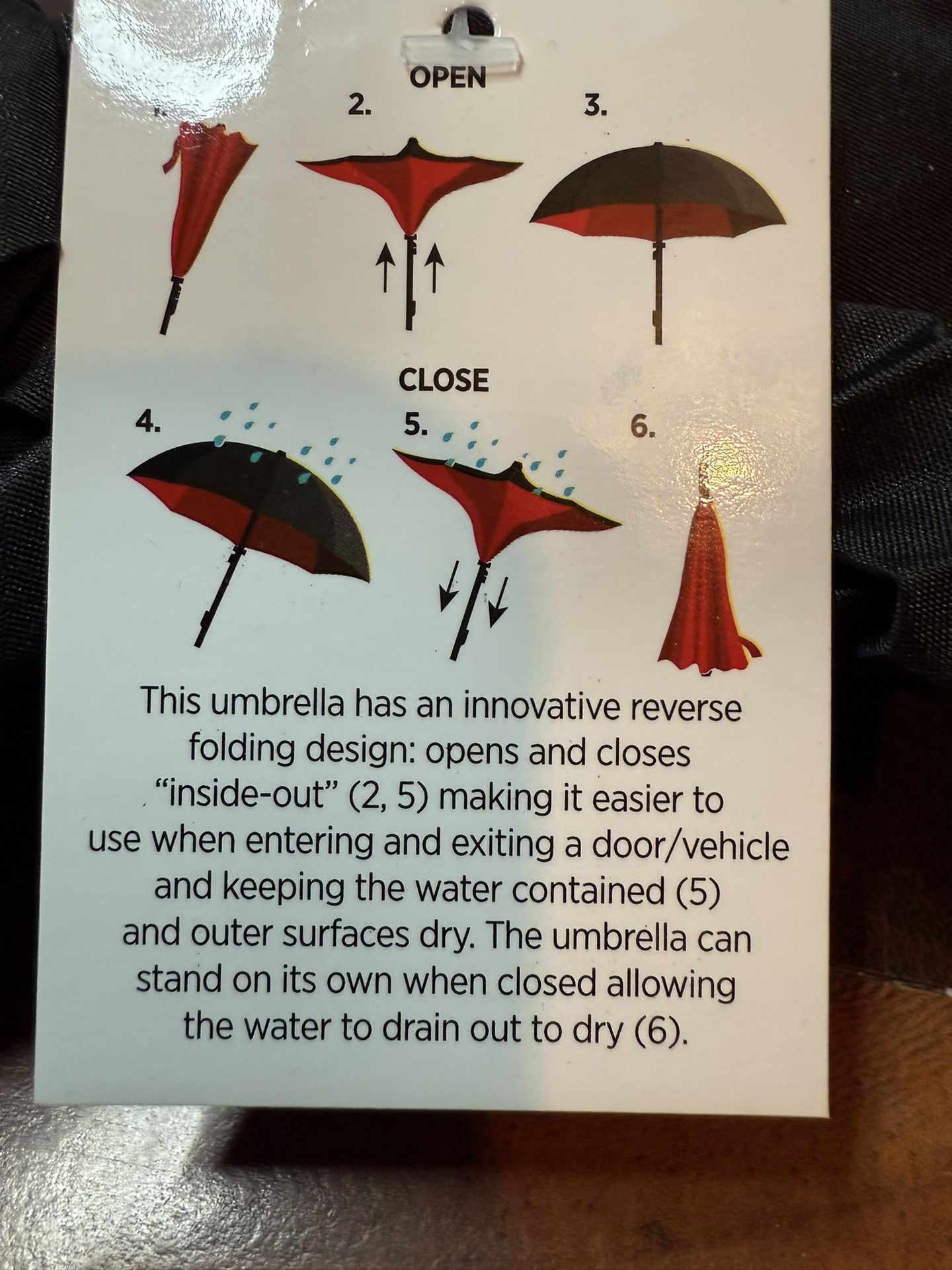 Umbrella Brand New For High Winds, 50 Inches