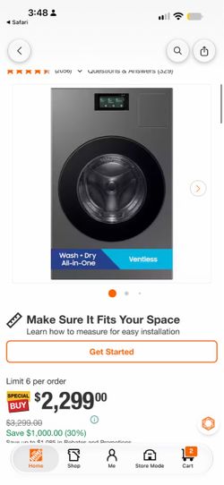 Samsung washer and dryer’s