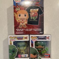 GLOW He-Man Funko Pop & Tee Boxset *MINT SEALED* Walmart Exclusive Large Shirt Masters of the Universe GITD MotU 991 Protector Animation Television