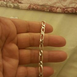 Real 925 sterling silver Men's Bracelet 