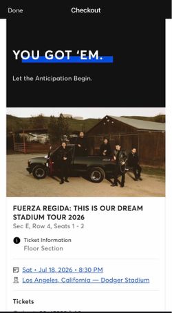 Fuerza regida tour 2026