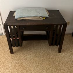Antique library table