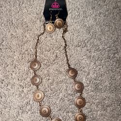 Paparazzi Coppertone Necklace Set Brand New