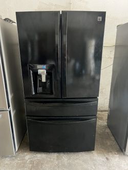 Black 4 Door Refrigerator / Refrigerador 4 Puertas