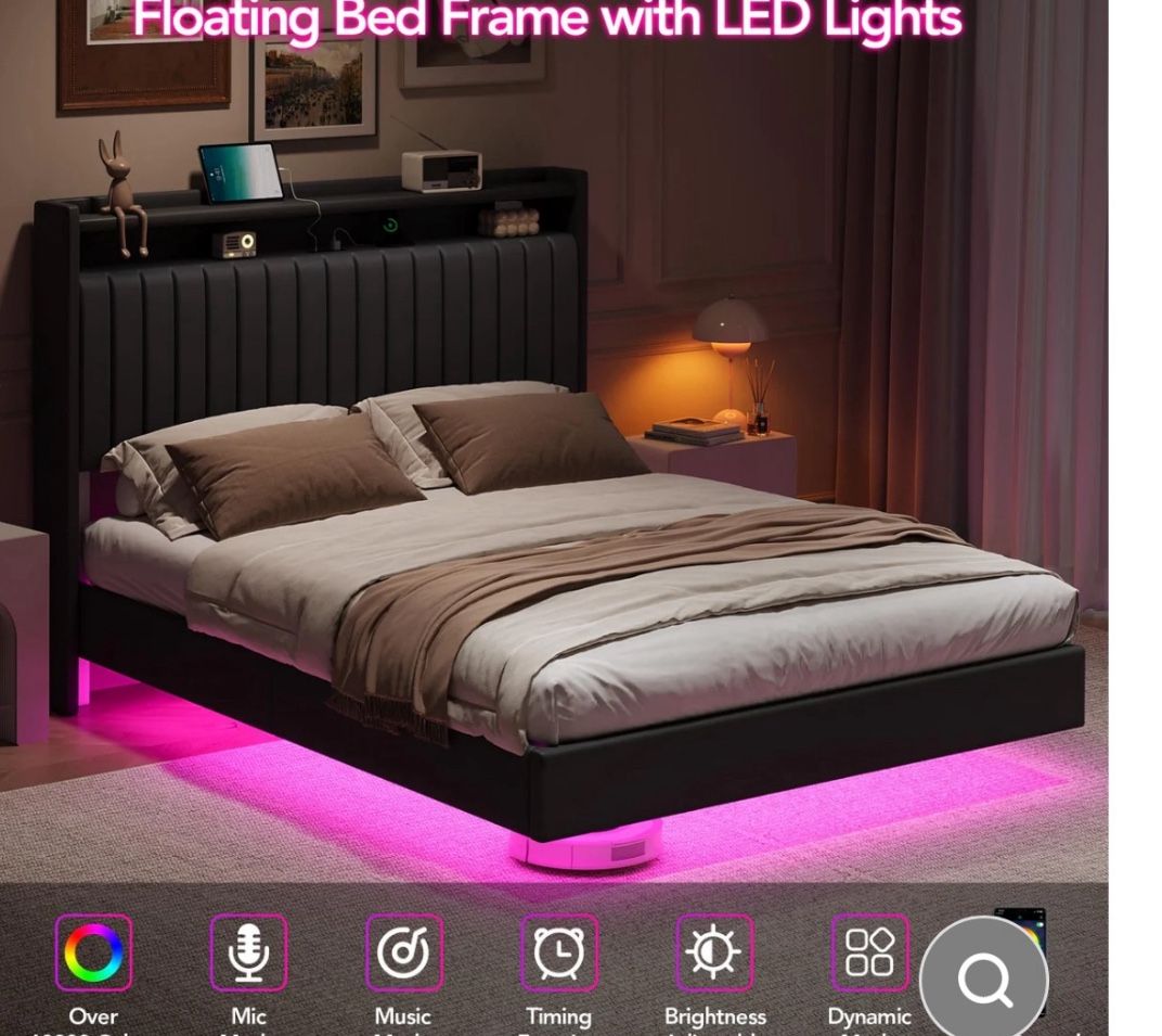 Frame bed, queen, size