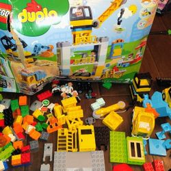 Lego Duplo 10933 - Tower Crane & Construction Set Incomplete 