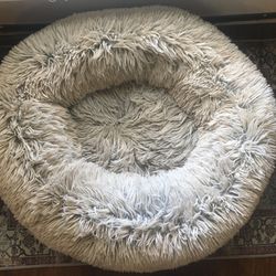 Calming Cuddler Donut Dog Bed