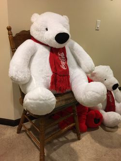 BEAR-Giant Coca Cola Plush Polar Bear