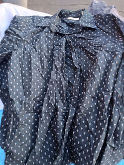 Men's Floral Print Button-Up Long Sleeve Shirt