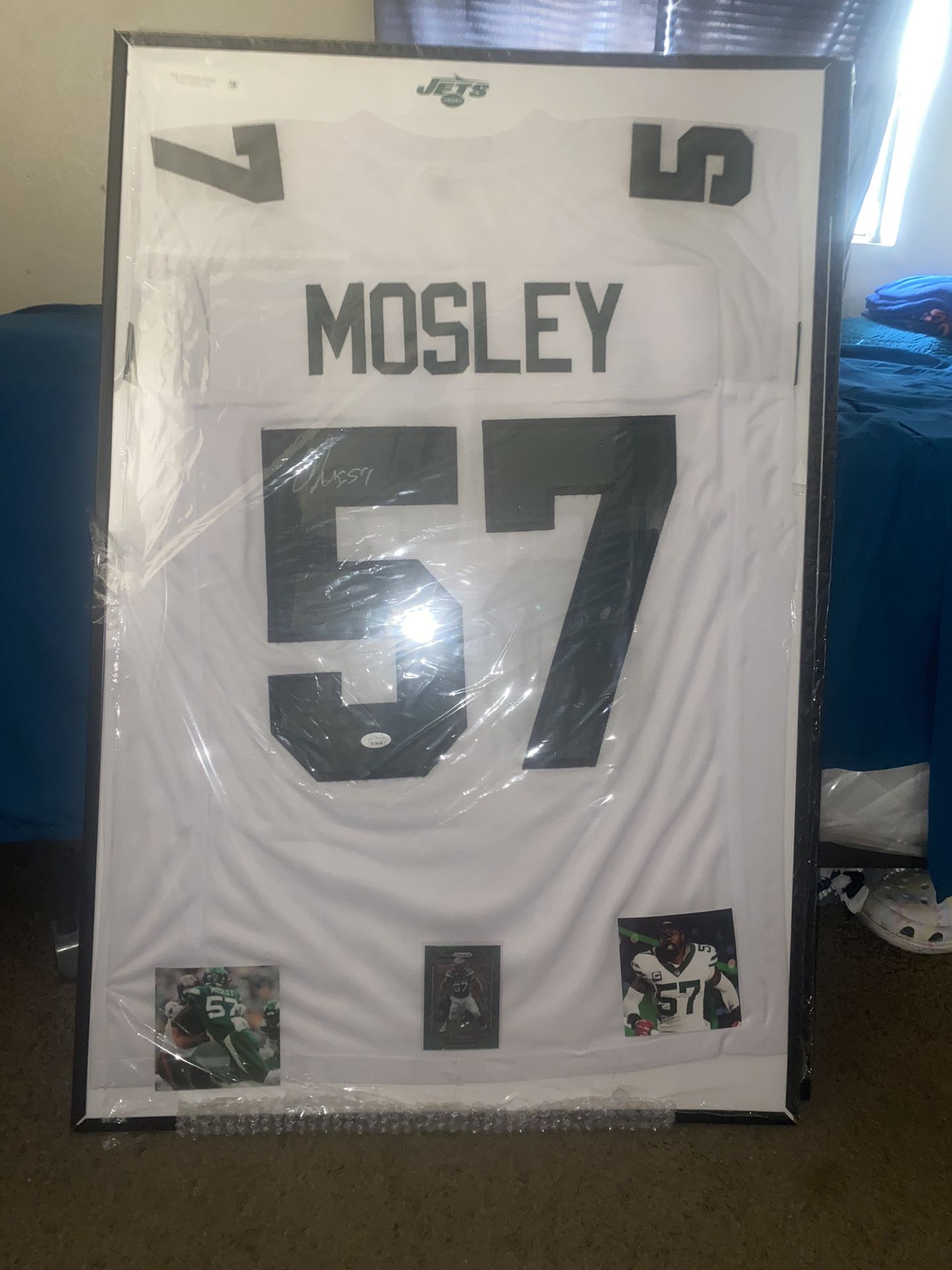 Cj Mosley Autograph Jets Custom Jersey