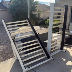 2 Twin Modern Beds With Mattress And Drawer