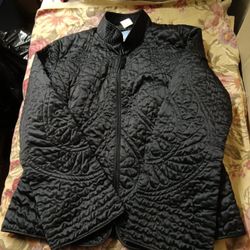 Nine West Quilted Rain Jacket size Large 