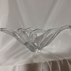 Mid Century Crystal Centerpiece Made In France