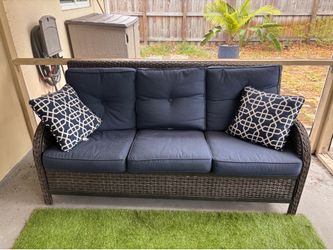 Patio sofa and matching chair