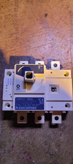 Socomec SIRCO 160A 3-Pole Disconnect Switch / Interrupteur Sectionneur IEC 60947-3 AC-23A 415V UL/CE