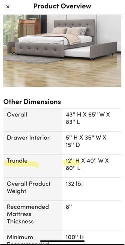 Trundle Bed (only The Trundle)