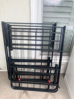 Black Metal Folding Bed Frame